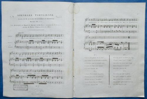 Romance chant harpe inédit - romance,