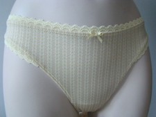 NEUF marque ESPRIT STRING jaune beige TAILLE 40  LINGERIE SEXY  avec motif