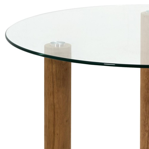 Table basse ronde verre - table, en