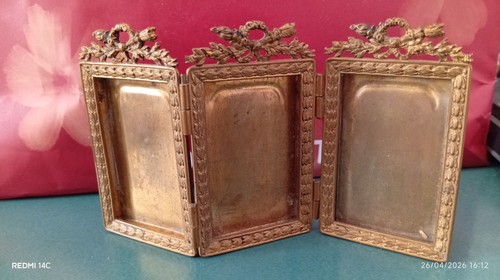 Cadre triptyque bronze - triptyque,