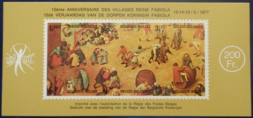 Belgique feuillet souvenir au - souvenir,