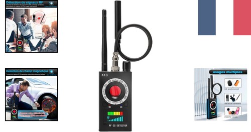 Détecteur anti espion k18 - détecteur, rf