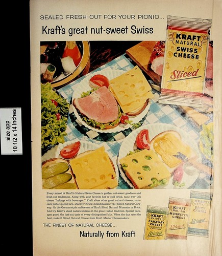 1958 kraft natural sliced - natural,