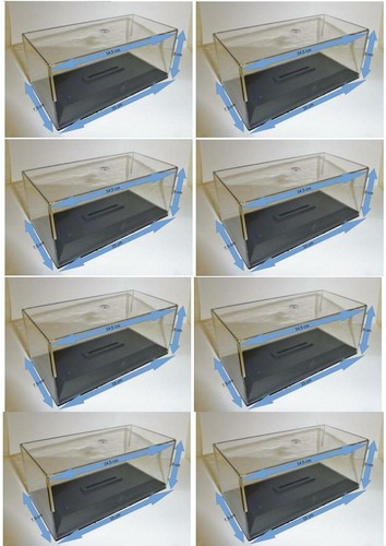Lot boites vitrine hauteur 8 - boites,