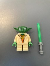 Figurine type lego Star Wars maitre jedi Yoda Force Coruscant conseil Jedi
