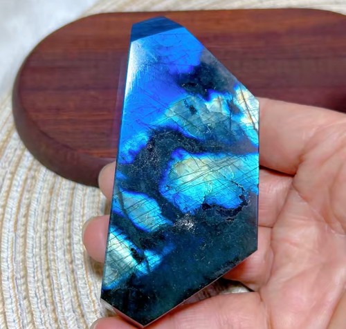 Gros cristal labradorite bleue - gros,