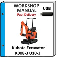 KUBOTA K008 K008-3 U10 U10-3