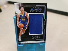 2019-20 Panini Noir Jordan Poole Holo Rookie Jumbo Material Jersey RC Card #/99