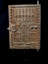 African Art Africa Large Bronze Door Dogon on Base - 2 Kilos - 35.5 Cms