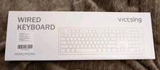 ✨ Clavier Filaire Victsing QWERTY 🇬🇧 | Modèle PC206A | Neuf | USB Plug & Play 
