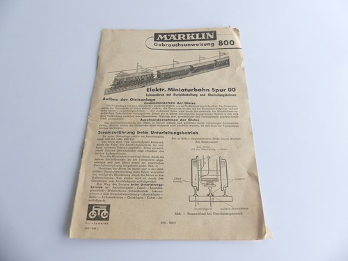 Marklin notice pour - marklin,