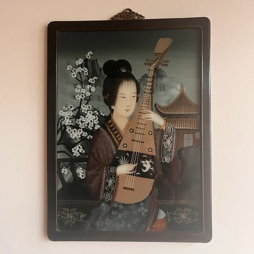 Tableau peinture fixee - tableau,