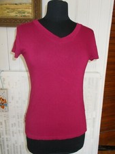 Tee shirt top viscose rose