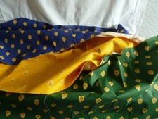 Lot de 3 coupons coton tissu