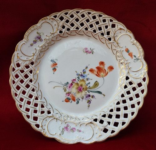 Assiette saxe porcelaine - saxe,