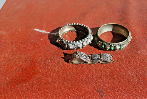 Bracelet manchette ethnique - 3,