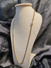 Collier Chaîne Maille Cheval Métal Doré 46,5 cm