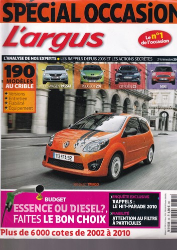 Argus 190 modeles au - l'argus,