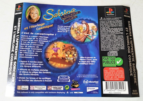 Jaquette arrière sabrina - *jaquette, arrière*