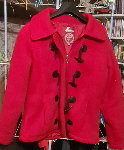 Veste manteau rouge - veste, taille