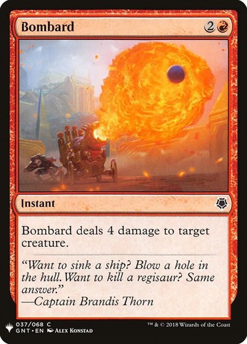Bombard common the - bombard, list