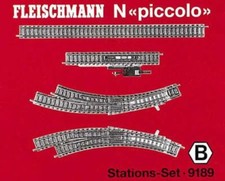 Fleischmann 9189 - Coffret de rails, Set de gare, Piccolo  - N (1:160)