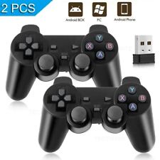 Lot de 2 Manettes Sans Fil 2,4 GHz USB Compatible PC Android TV Box Jeu Gamer