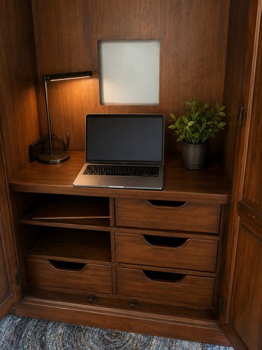 Wood armoire wardrobe brown - wood, wardrobe,