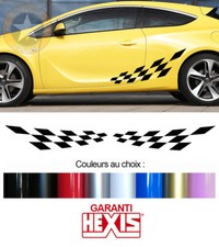 2 X BANDES DAMIERS POUR OPEL