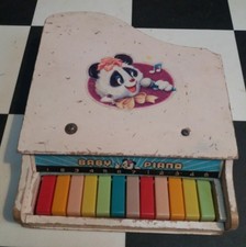 MINIATURE PIANO baby piano ANTIQUE TOY FOR CHILDREN musical toy vintage decor 