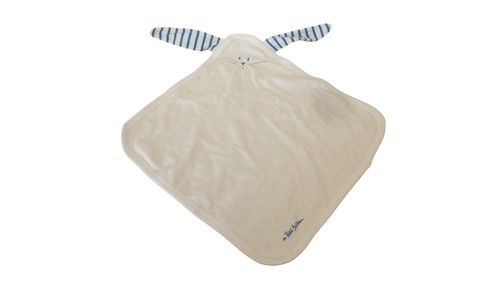 Doudou plat lapin blanc - , bleu