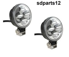 2 Phares Auxiliaires LED 12V 24V 12W IP67 720Lm Longue Portée Voiture 4x4 Moto