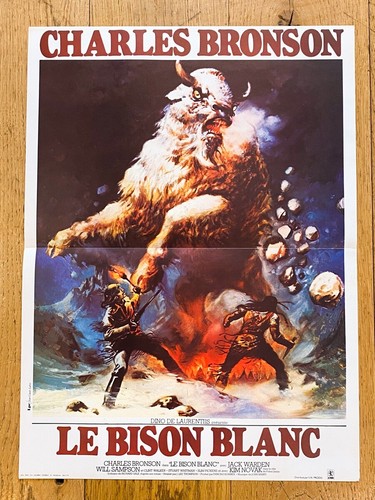 Bison blanc affiche - blanc,