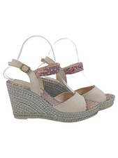 ESPRIT Sandales Compensées Femme Beige Paisley (EU 38)