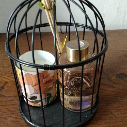 Cage métal noir - cage, en