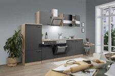 Cuisine équipée kitchenette Chêne Gris ,Merle 270 CM