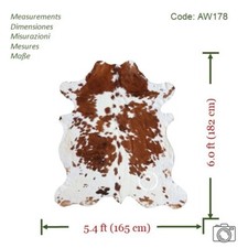 Tapis en peau de vache