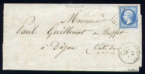Rare lettre pommard - de, par
