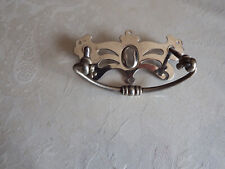 Antique Solid Metal Furniture/Drawer Handle. Nickel ?