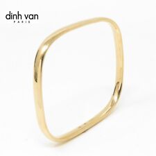 NYJEWEL Dinh Van 18k Rose Gold 5mm Wide Bangle Bracelet Inner 7.25"
