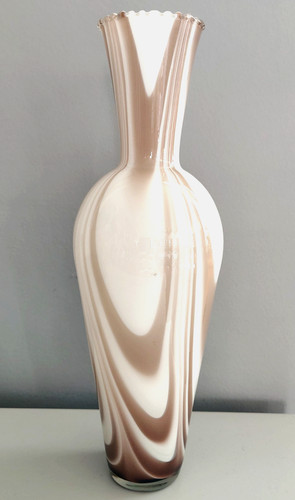 Vase vintage verre soufflé - vintage,