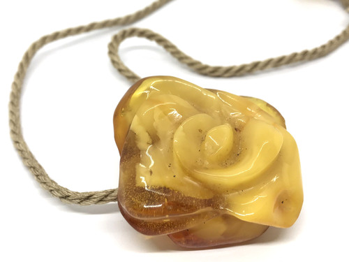 Ancien pendentif ambre - ancien,