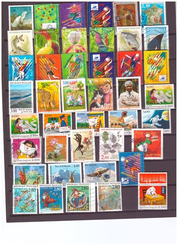 Lot timbres france - lot, 6