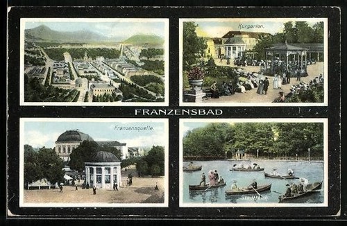 Franzensbad kurgarten - franzensbad,,