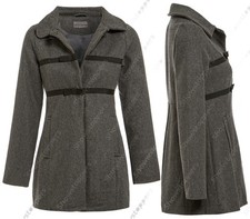 NEUF laine mélangée Manteau