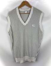 Pull gilet rayé tricoté