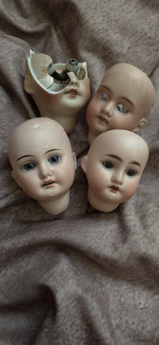 Poupée ancienne têtes a - poupée, 4