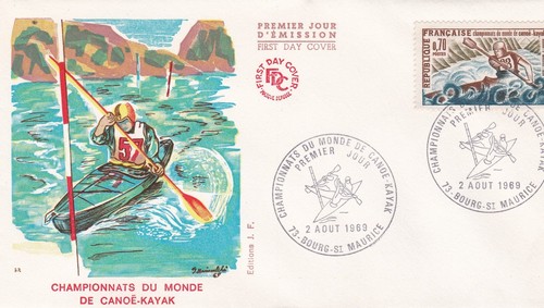 France 1969 fdc championnats - fdc,