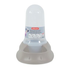 Distributeur mixte 3.5 litres eau ou croquettes Taupe antidérapant pour chien