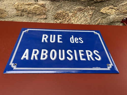 Plaque rue emaillée - rue,
